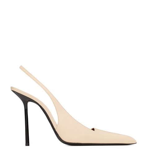 ysl slingback heels|More.